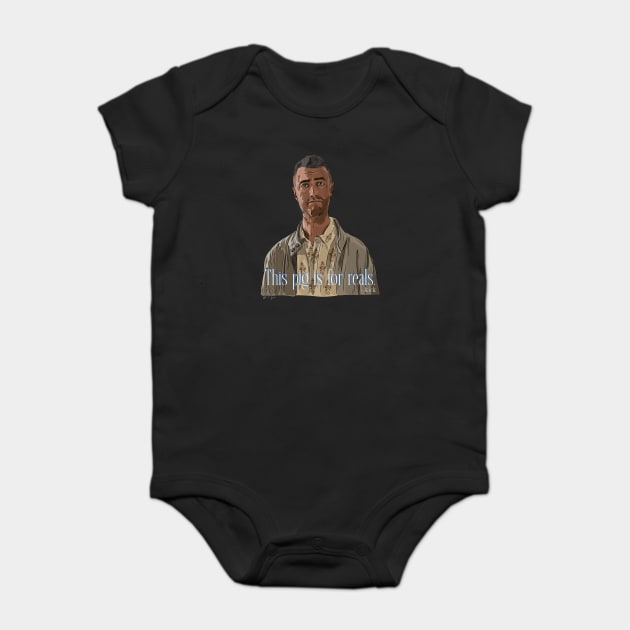 Gilmore Girls: Kirk's Pig Baby Bodysuit by 51Deesigns